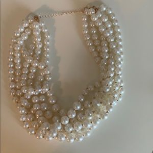 multiple pearl necklace
